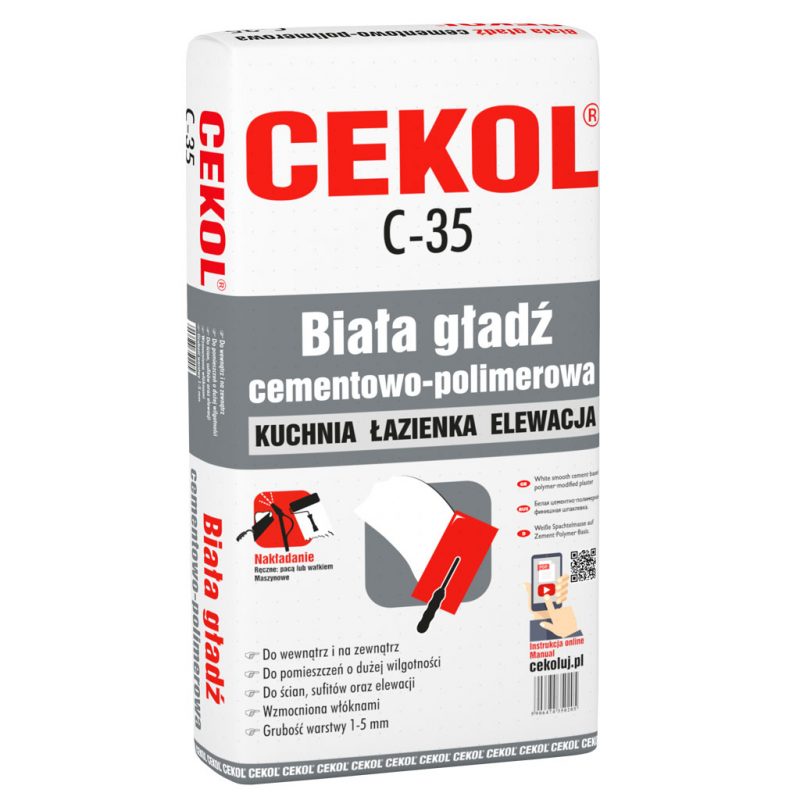 GŁADZIE SZPACHLOWE CEKOL C-35