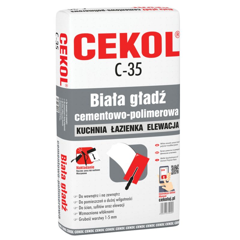 GŁADZIE SZPACHLOWE CEKOL C-35