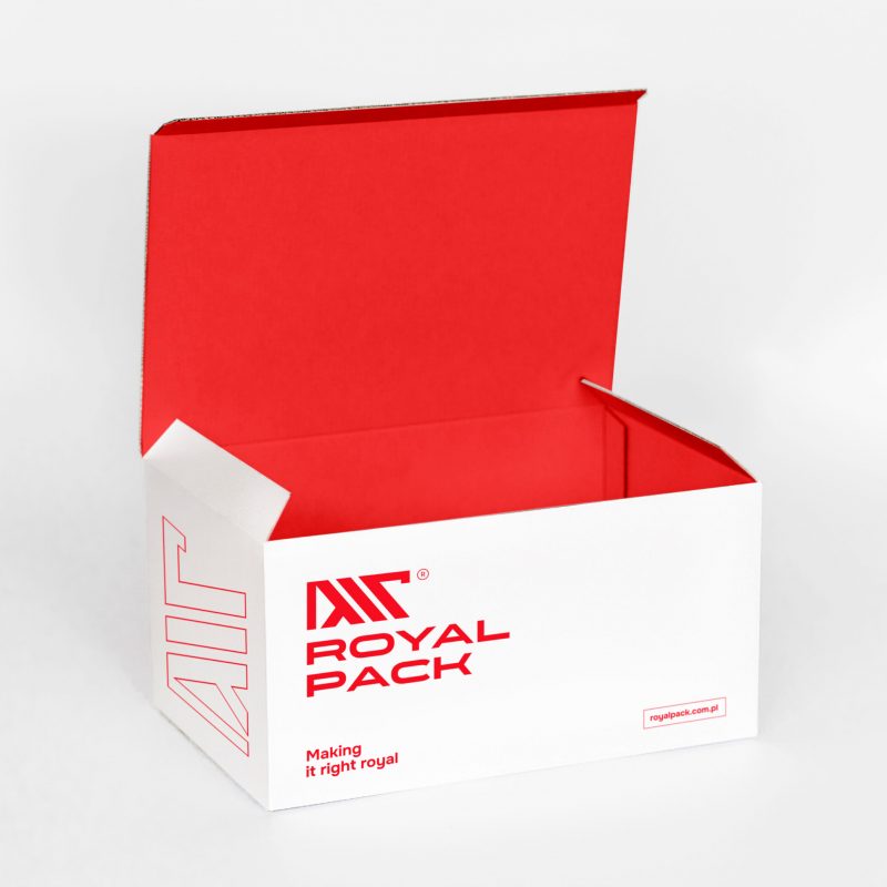 image OPAKOWANIA Z TEKTURY FALISTEJ Z NADRUKIEM Standard FEFCO tektura falista ROYALPACK 