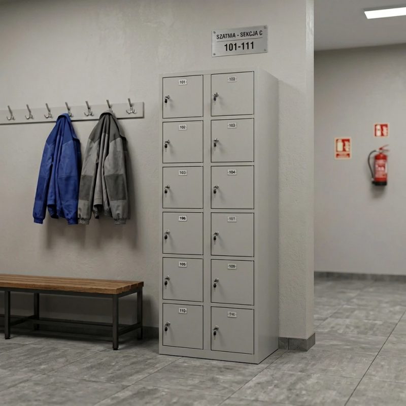 SZAFKI WIELOSKRYTKOWE METALOWE 